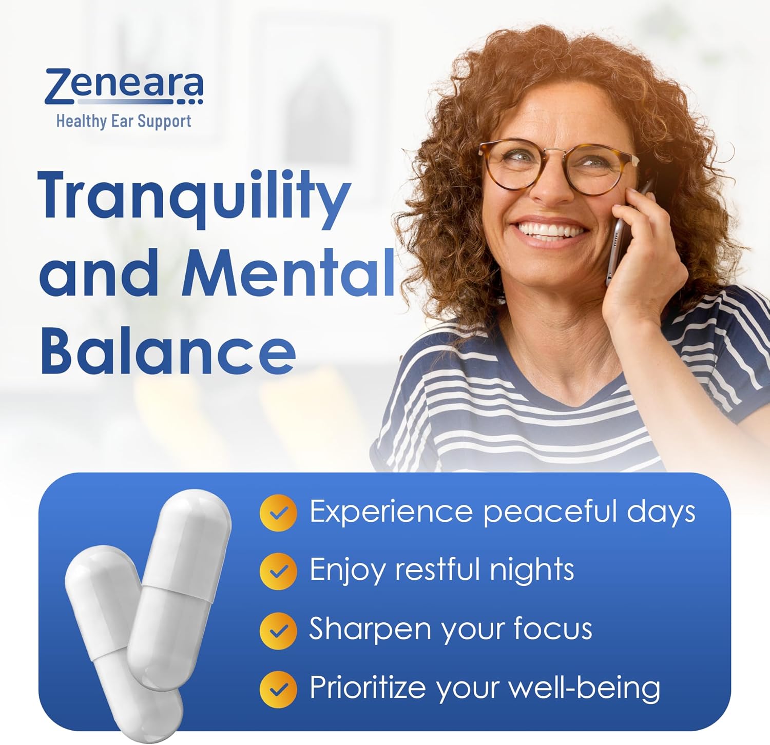 ZENEARAX Zeneara X - Ear Health Supplement for Maximum Focus and Calmness - 30 Veggie Capsules