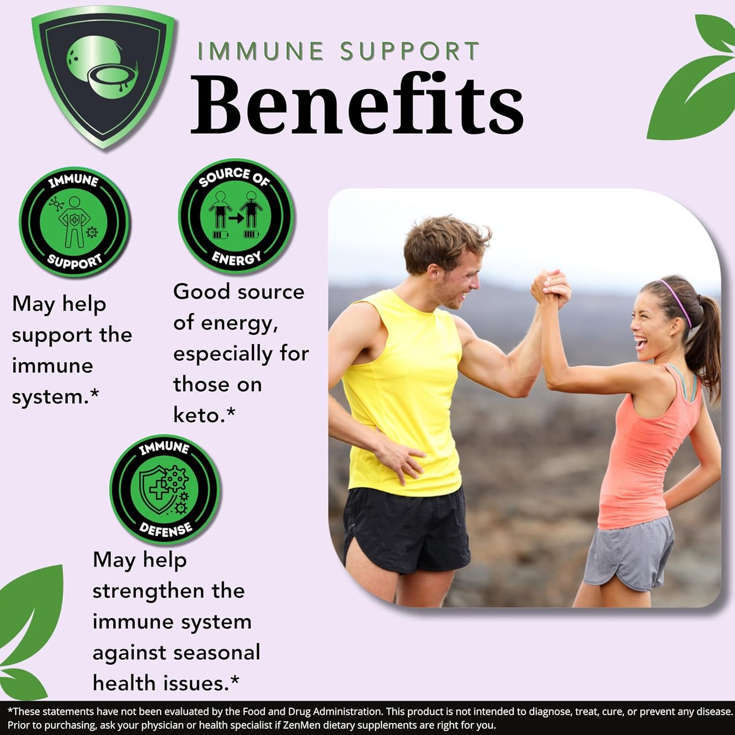 Zenmen Immune Support: Green Black Walnut & Monolaurin Capsules - Bundle for Wellness & Defense