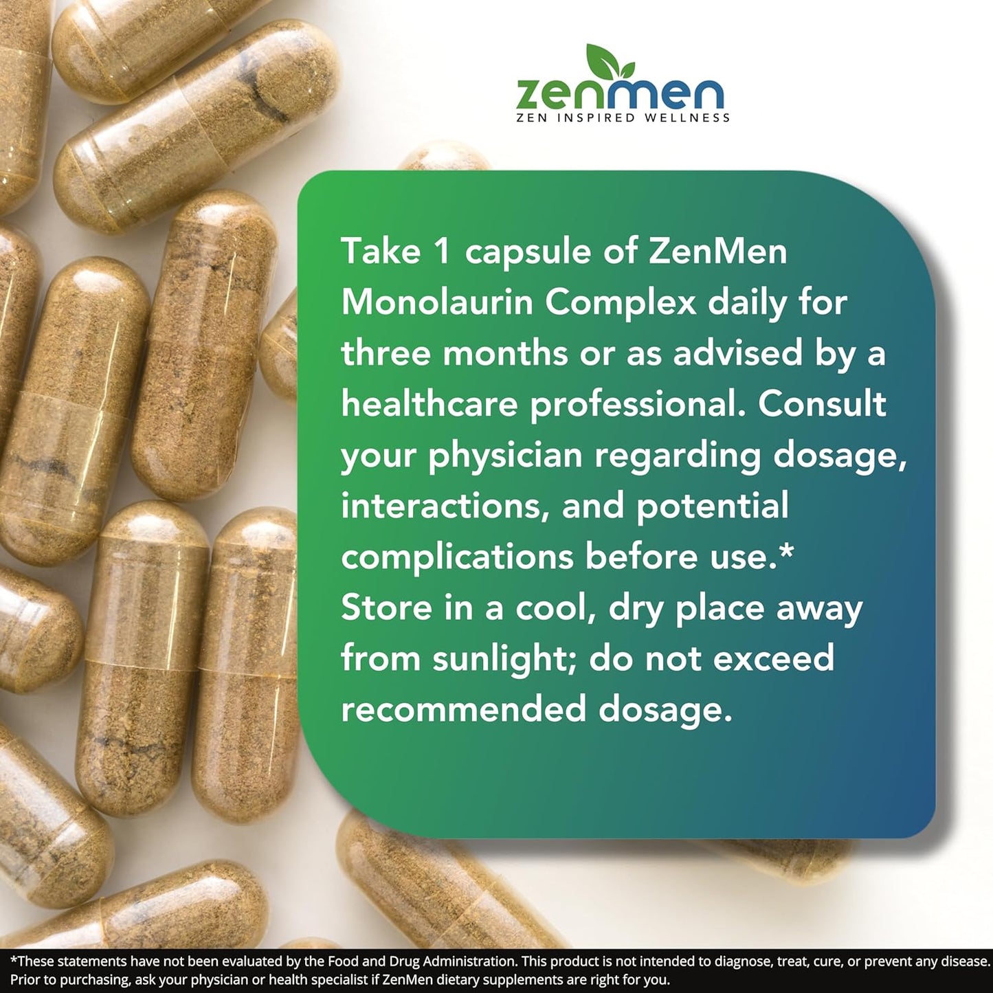 Zenmen Immune Support: Green Black Walnut & Monolaurin Capsules - Bundle for Wellness & Defense