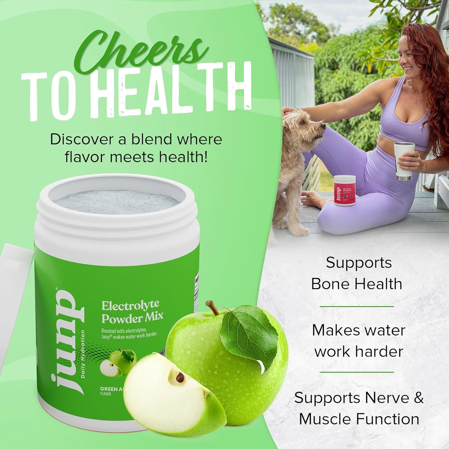 Zero Calorie Green Apple Keto Electrolyte Powder with Potassium & Salt - 90 Servings, Sugar Free & Carb Free Hydration Mix