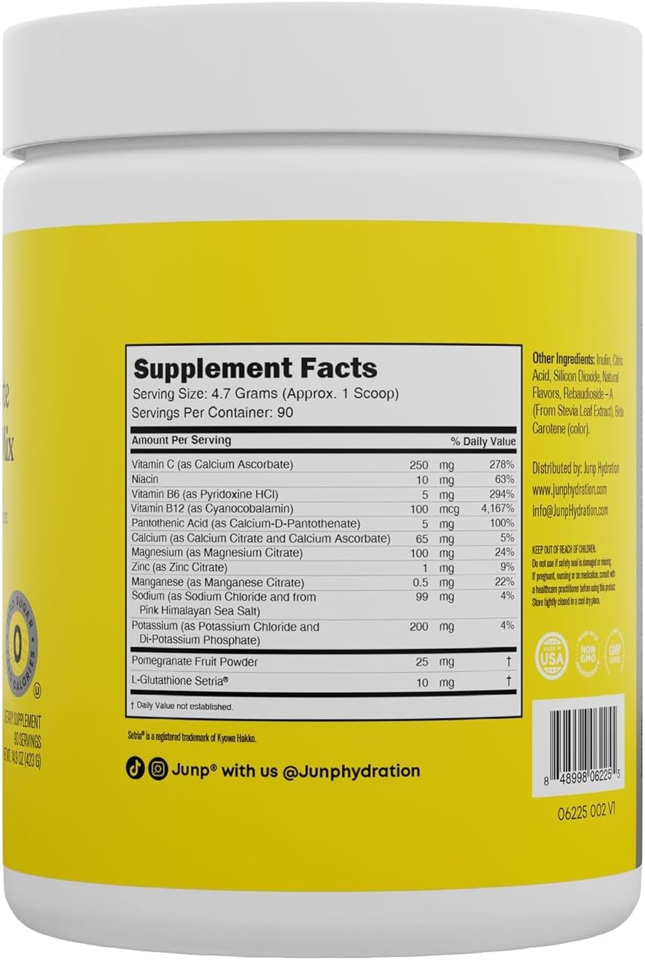 Zero Calorie Sugar Free Electrolyte Powder Lemonade Drink Mix - Keto Friendly Hydration Powder with Potassium & Salt, 180 Servings