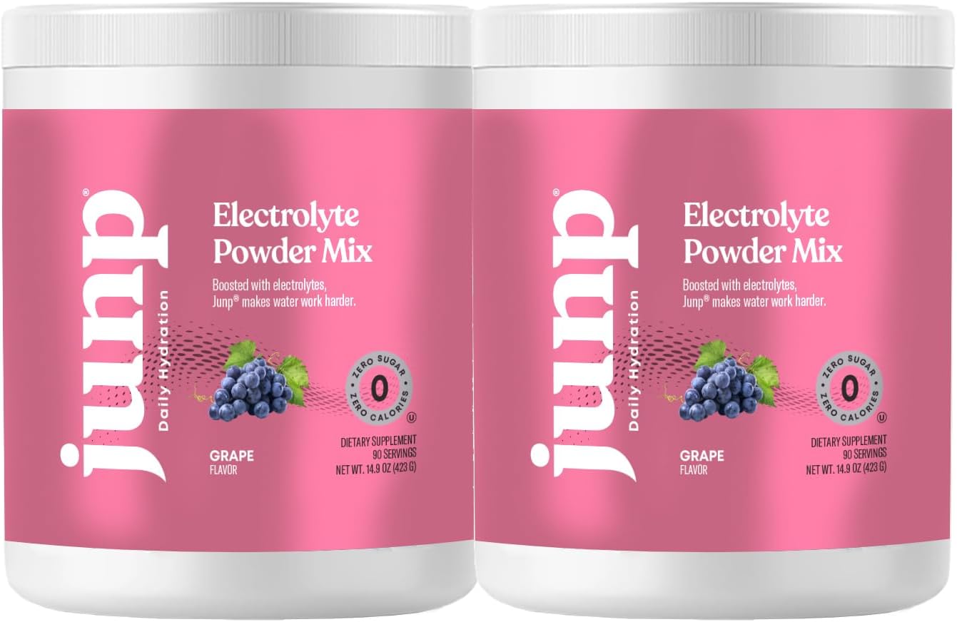 Zero Calorie Sugar Free Electrolyte Powder with Potassium & Salt - Vine Ripened Grape Infused Drink Mix - 180 Servings