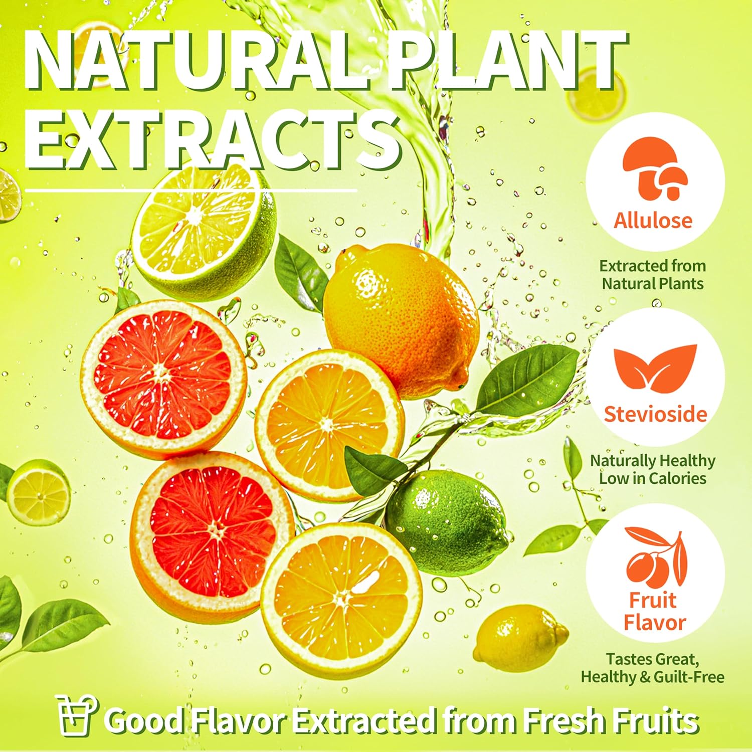 Zero Sugar Electrolyte Drink Mix - Lemon & Passion Fruit Flavor - Hydration Powder with 10 Electrolytes & Vitamins | Non-GMO, Gluten Free, Vegan - 32 Servings