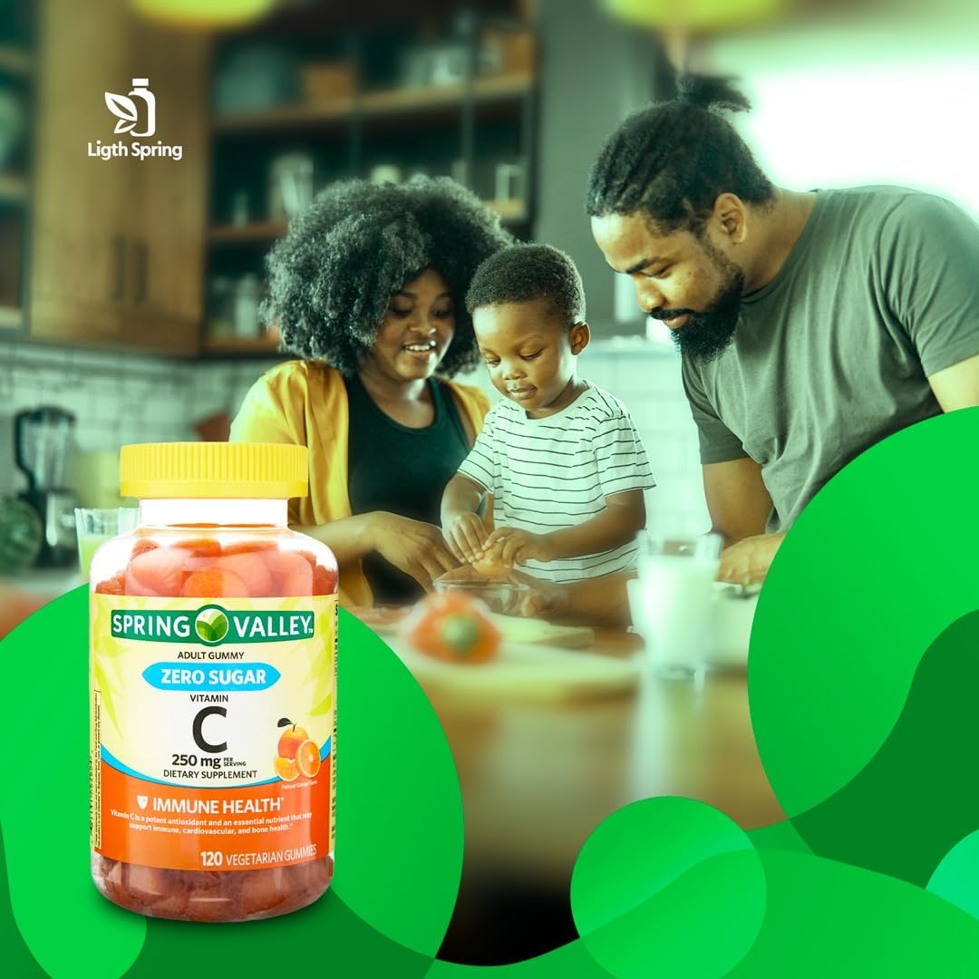Zero Sugar Vitamin C Gummies Bundle - 120 Ct Dietary Supplement with Exclusive Vitamins & Minerals for Better Health