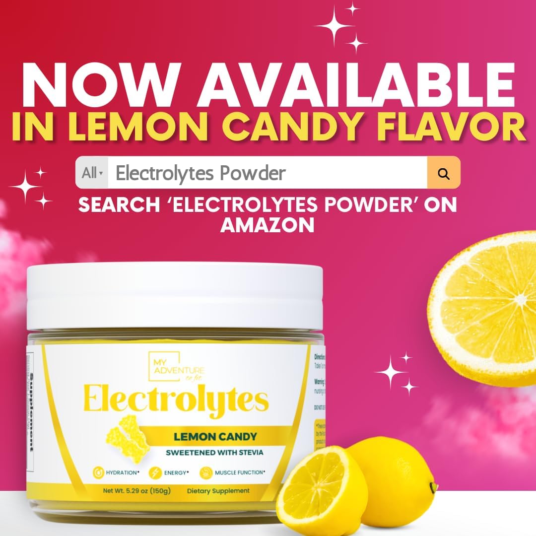 Zero Sugar Watermelon Candy Electrolyte Powder for Refreshing Hydration - Natural Energy Boost - Vegan, Keto, Paleo - Sugar-Free Drink Mix - 30 Servings