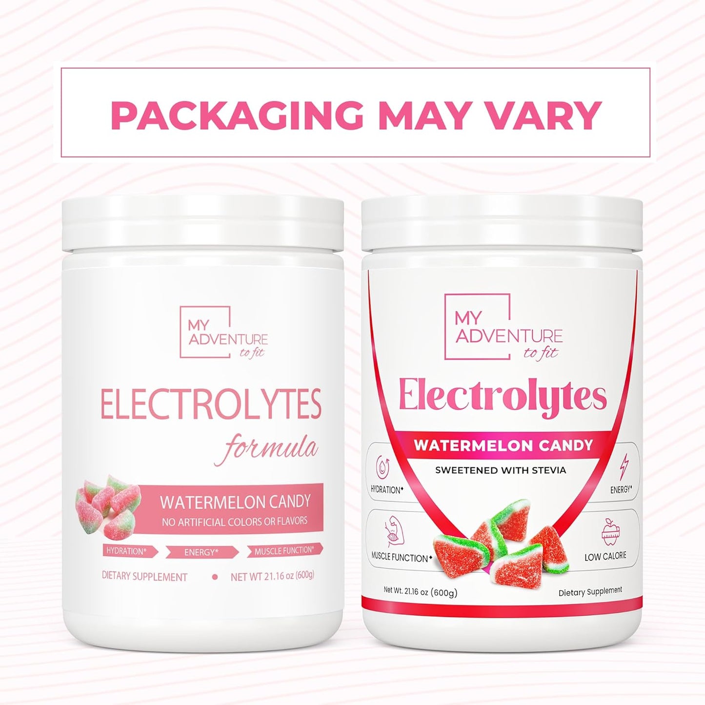 Zero Sugar Watermelon Candy Electrolytes Powder - Caffeine Free Energy Drink Mix - Vegan, Keto, Paleo - Refreshing Hydration with All Natural Ingredients - 120 Servings