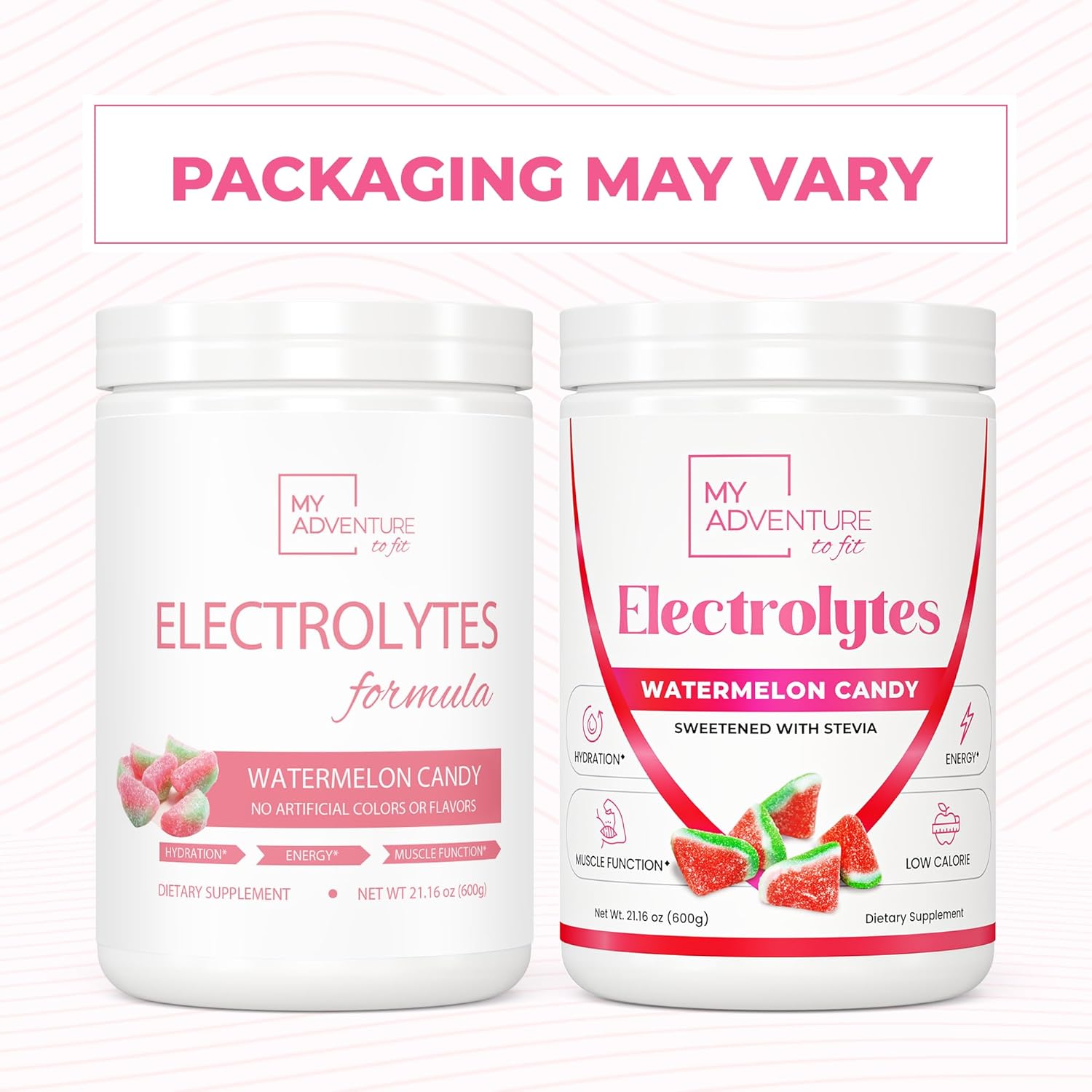 Zero Sugar Watermelon Candy Electrolytes Powder - Caffeine Free Energy Drink Mix - Vegan, Keto, Paleo - Refreshing Hydration with All Natural Ingredients - 120 Servings