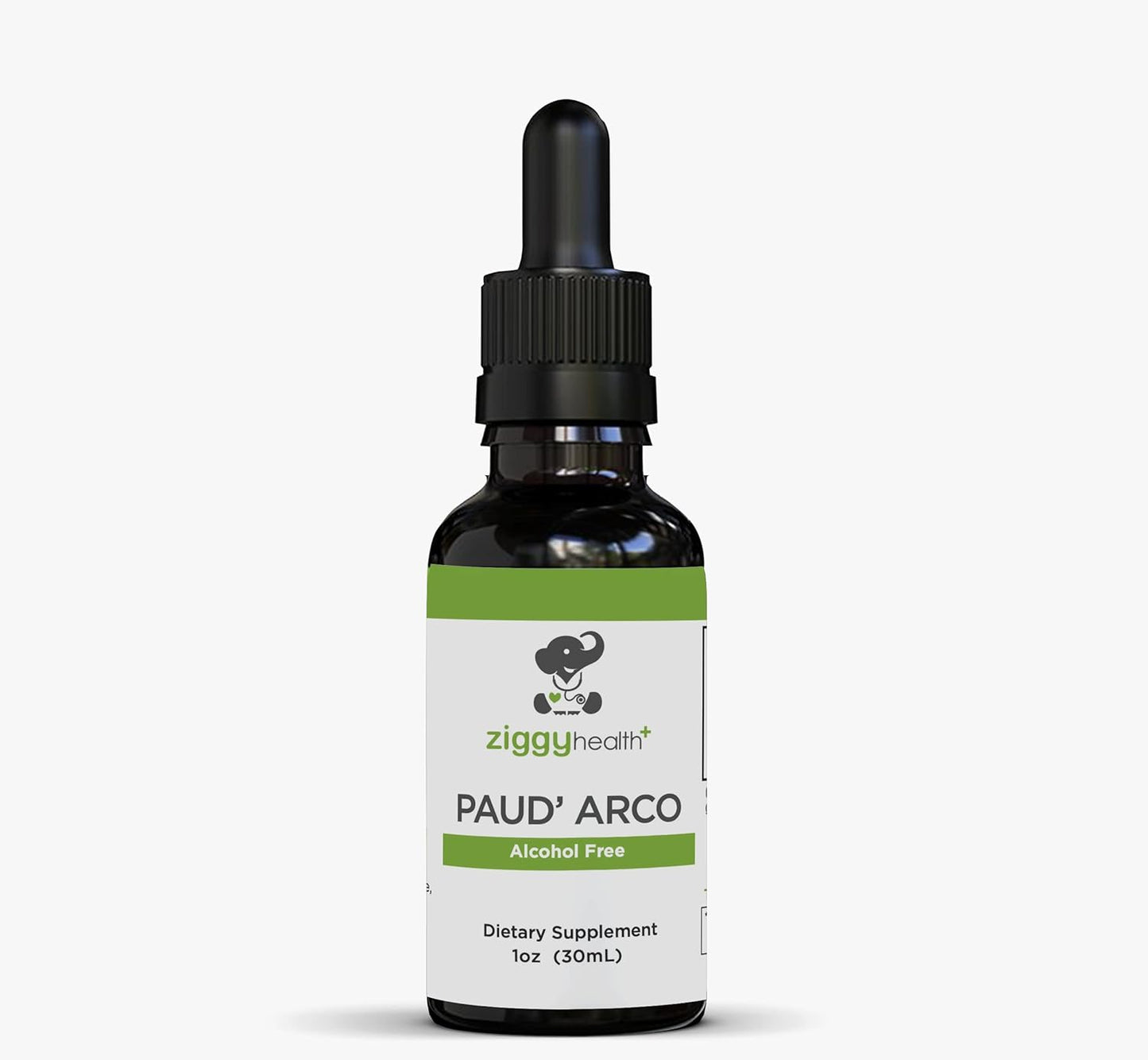 Ziggy Health Organic PAU D'arco Extract Tincture Drops - Immune & Gut Support - Alcohol-Free Herbal Supplement - Vegan - 1oz