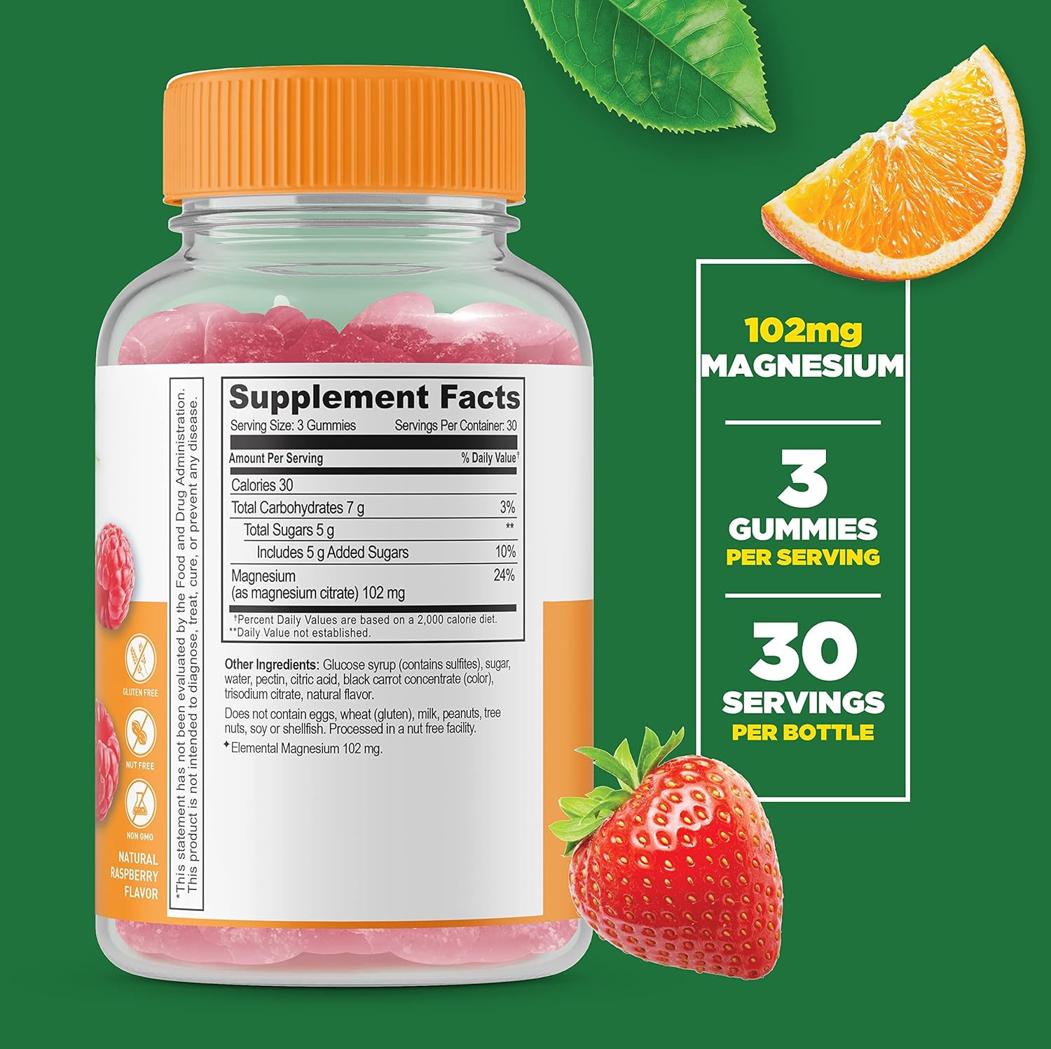 Zinc and Magnesium Gummies Bundle - 50mg, Vitamin Supplement, Chewable, Gluten & GMO Free - Delicious Taste