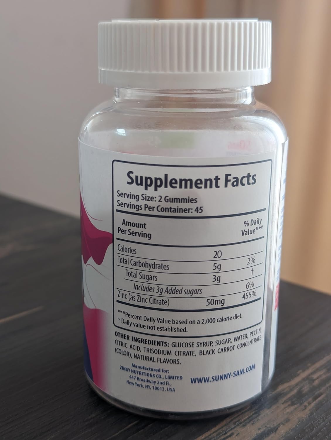 Zinc Gummies for Immune Support - Natural Antioxidant Supplement for Adults & Children