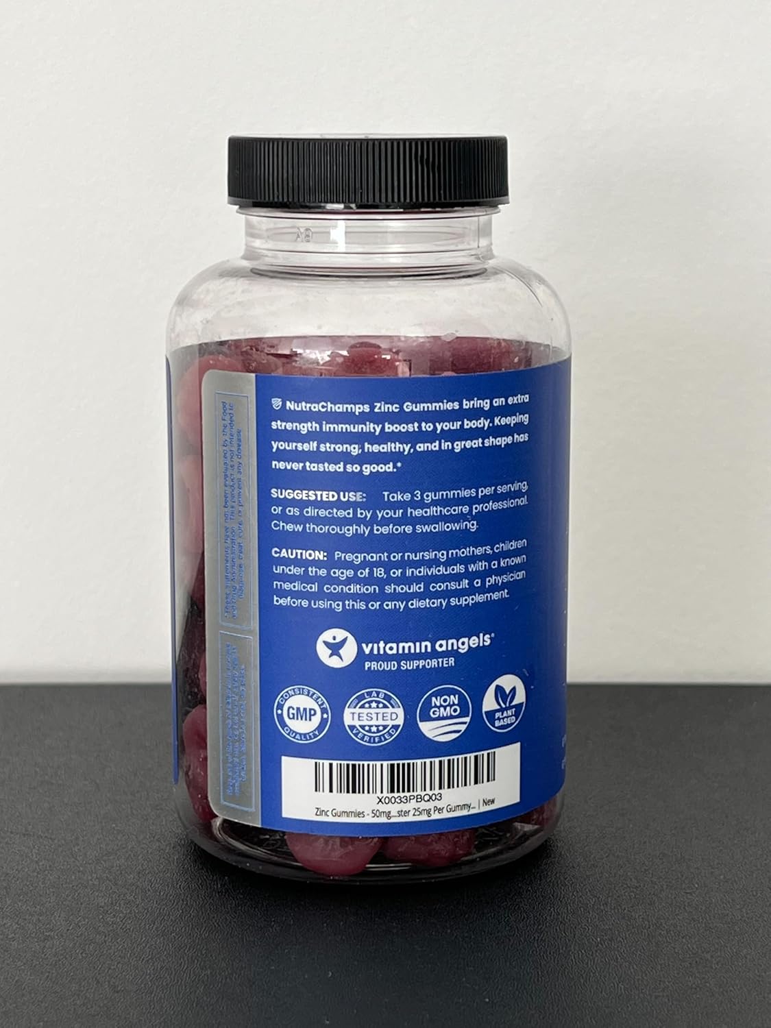 Zinc Gummies with Vitamin D3, Elderberry & Echinacea - 50mg Chewable Supplement for Immune, Heart & Brain Support - 90 Count
