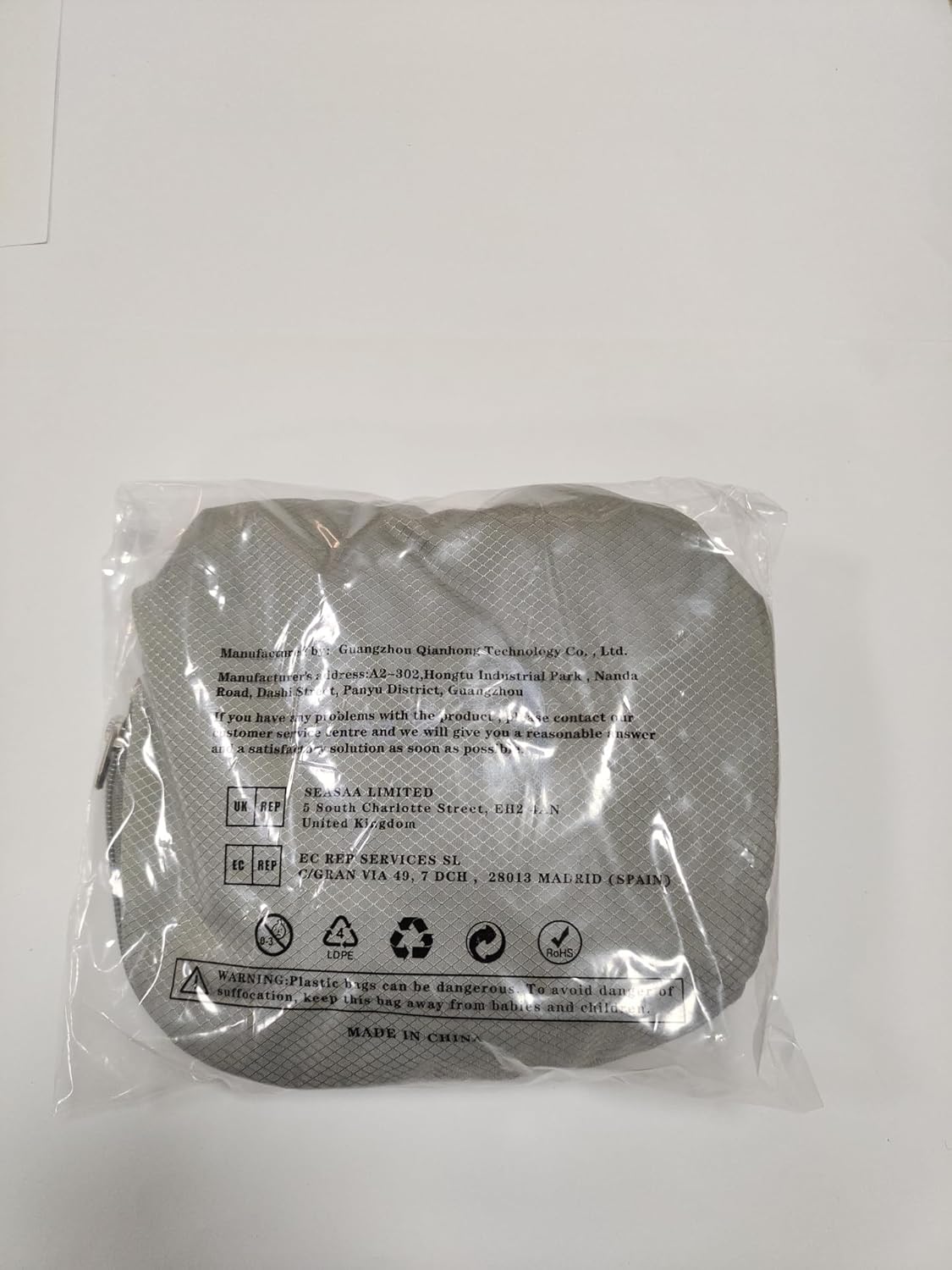 ZOMAKE 30L Packable Backpack - Lightweight Water Resistant Folding Daypack for Travel - Silver Grey