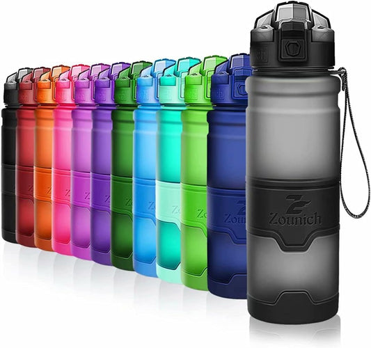 ZOUNICH BPA-Free Tritan Sports Water Bottle for Bike, Running, Gym - 32 oz, 24 oz, 16 oz, 14 oz - Premium Quality for Fitness & Cycling