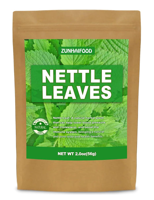 Zunhai Food Premium Whole Nettle Leaves - 2.0 oz Pack of 1 - Natural & GMO-Free - 100% Pure & Additive-Free