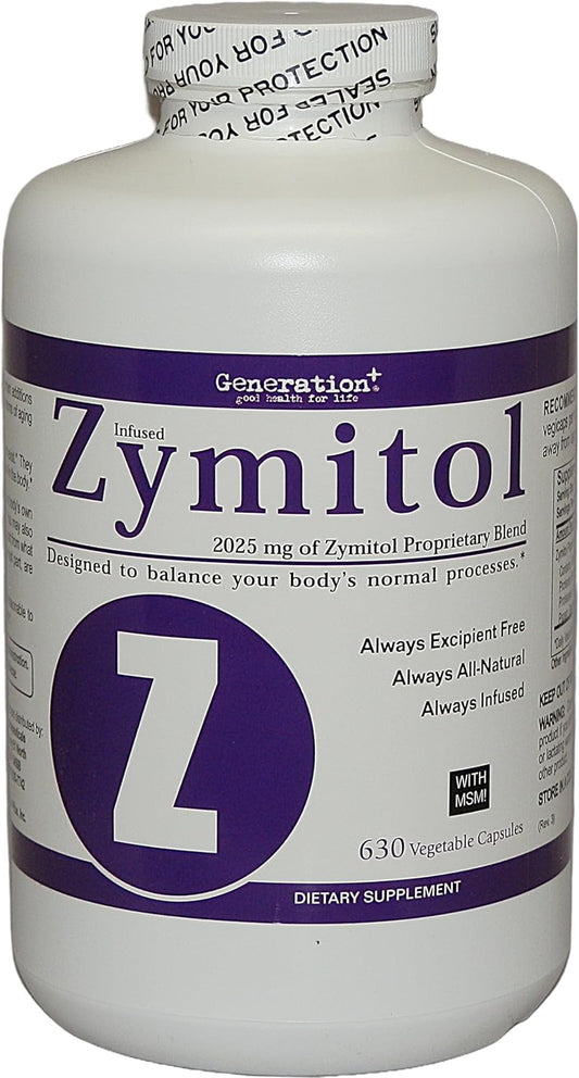 Zymitol Generation Plus 630 Capsules - Natural Enzyme Supplement for Optimal Health