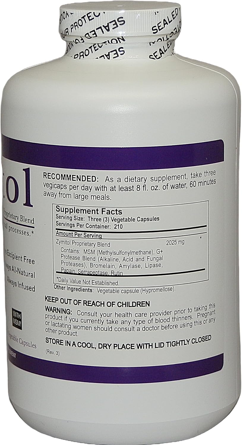 Zymitol Generation Plus 630 Capsules - Natural Enzyme Supplement for Optimal Health