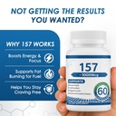 Non-GMO BP-C 157 Pro Peptide Capsules, 1000mcg - New Protective Compound 157, Gluten Free - 60 Capsules