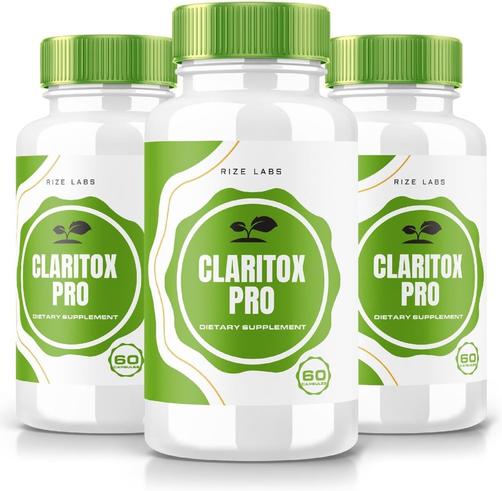 Vertigo Relief: Rize Labs Claritox Pro Advanced Pill Formula (180 Capsules, Pack of 3)