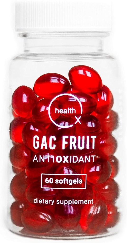 Premium Gac Super Fruit Antioxidant Supplement with DHA and Momordica - 60 Softgels for Healthy Aging and Immune Support