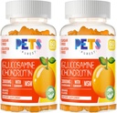 Pets Purest Glucosamine Chondroitin Gummies with MSM & Elderberry - Joint & Immune Support (2 Pack) Orange Flavor