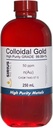 Sirius Metals 50 ppm True Colloidal Gold - High Purity - 250 mL Bottle - BPA-Free - Pack of 1