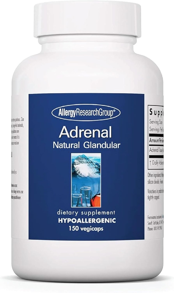 Adrenal Support Supplement for Men & Women - Endocrine and Adrenal Glandular Support - 150 Count