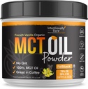 French Vanilla MCT Coffee Creamer with C8 MCT Oil Powder - Boost Energy and Metabolism - Ideal for Baking, Shakes, and Keto Coffee - 40 Servings