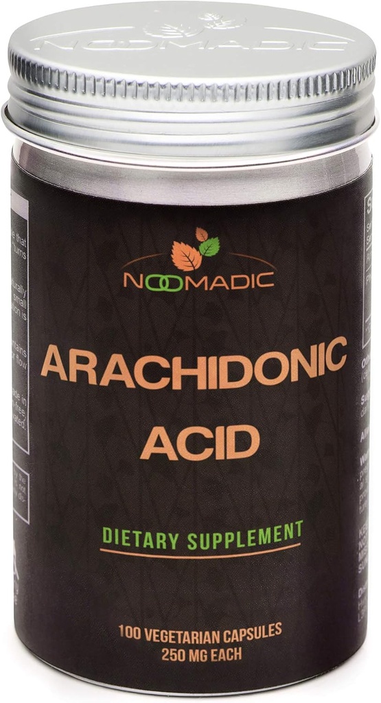 Arachidonic Acid (ARA) Supplements, 100 Capsules | 250mg Each, Enhance Lean Muscle Mass, Power, Strength