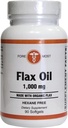 90 Softgels of 1000mg Flax Oil by Holistic Health International, LLC