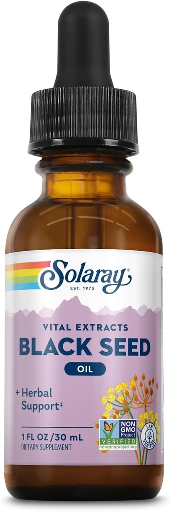 Cold Pressed Black Seed Oil Extract - Super Antioxidant for Immune Support, Hair, Skin, Digestion, Joints - Non-GMO - 1 FL OZ - 30 Servings - 60-Day Guarantee
