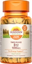 Timed Release Vitamin B12 1000 mcg Tablets for Nervous System & Energy Health, 120 Count