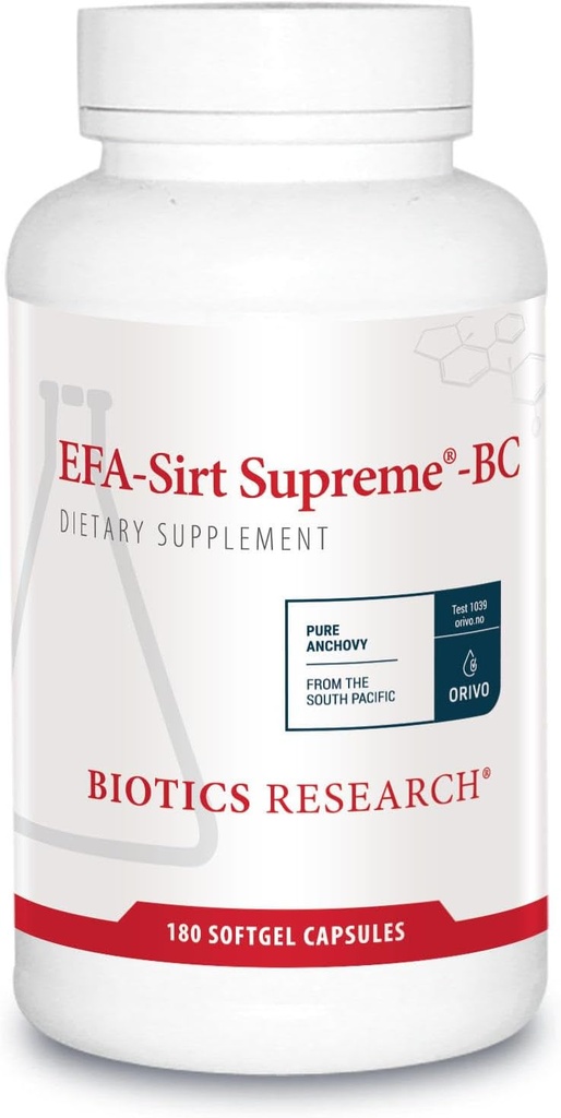 Biotics Research EFA-SIRT Supreme-BC with EPA, DHA, GLA for Cardiovascular Health and Joint Flexibility