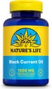 Black Currant Seed Oil 1000mg - Natural Source of Omega 6 & Omega 3, 60 Softgels, 60-Day Guarantee