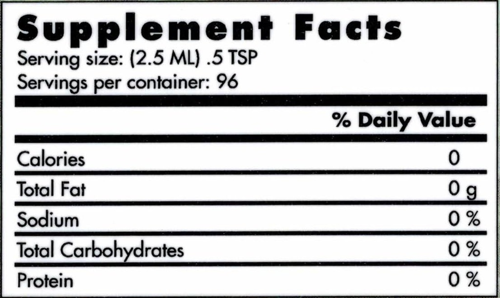 Vanadium Liquid Mineral Supplement - 8 Ounce Bottle with 96 Servings