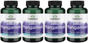 4 Pack Swanson Albion Chelated Manganese Glycinate 40mg 180 Capsules - High Absorption Mineral Supplement