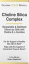 California Gold Nutrition Choline Silica Complex Liquid Supplement 2 fl oz (59 ml)