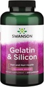 Hair and Nail Support Supplement with Gelatin & Silicon - Promotes Strong Nails & Thick Hair - Contains 20mg Silicon & 1.08g Gelatin - 200 Capsules