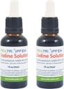 2-Pack of 2X 2.2% Lugol's Iodine Solution 1 Fl Oz - Pharmaceutical Grade Ingredients, Iodine & Potassium Iodide, Heiltropfen®