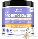 Dog Probiotic Powder with Prebiotic, Digestive Enzymes, and Fiber - 6 Billion CFU, 90 Servings, Supports Gut Health and Immune System to Relieve Diarrhea and Loose Stool