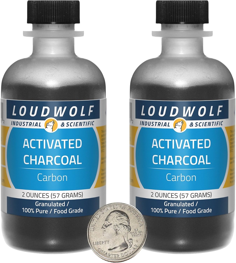4 Ounces of 100% Pure Food Grade Activated Charcoal with Fine Grains - Fast Shipping from USA
