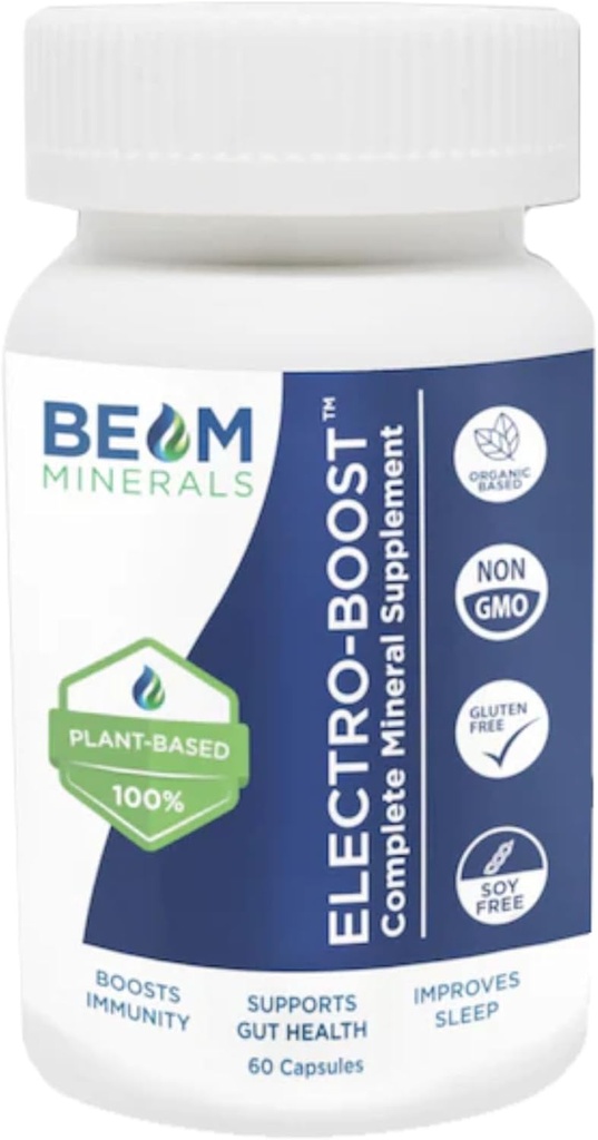 Plant-Based Electrolyte and Micronutrient Capsules for Immunity, Gut Health, and Sleep - 60 Capsules