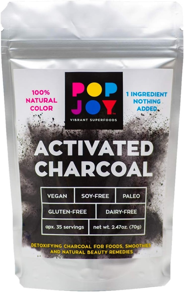 Natural Activated Coconut Charcoal Powder - Pure Ingredient, No Additives!
