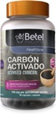 90 Betel Natural Activated Charcoal Capsules - Detox and Digestive Support