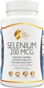 Cocó March N.M.D Selenium Supplement - 200 mcg, 90 Capsules - Thyroid Health Support - Gluten, Soy, Dairy, GMO Free - Vegan - 3 Month Supply
