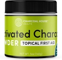5oz Food Grade Hardwood Activated Charcoal Powder for Topical First Aid - Ideal for Cuts, Scratches, and Minor Burns