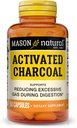 Activated Charcoal Supplement - Alleviates Gas, Bloating, Promotes Detox - Highly Absorbent - 60 Capsules by MASON NATURAL