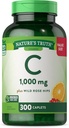 300 Count Nature's Truth Vitamin C 1000mg Caplets with Rose HIPS - Vegetarian, Non-GMO & Gluten Free