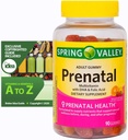 Spring Valley Prenatal Multivitamin Gummies Bundle with Exclusive Vitamins & Minerals - 90 Ct - A to Z Nutrients - Better Idea Guide - 2 Items