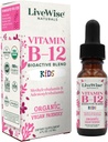 Organic Vegan Vitamin B12 Liquid Drops for Kids | Methylcobalamin & Adenosylcobalamin | Non-GMO & Gluten Free | Low Dose Formula