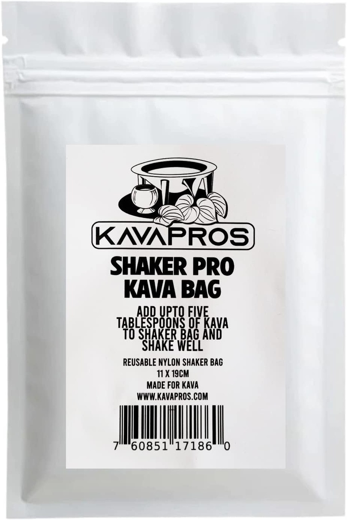Reusable Royal Fiji Kava Kava Shake & Drink Shaker Bag - Professional Grade Nylon Pros Kit
